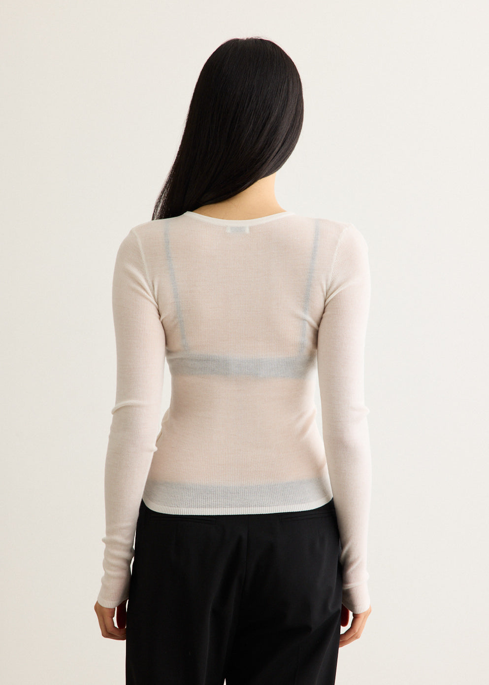 Superfine Merino Wool Long Sleeve Top
