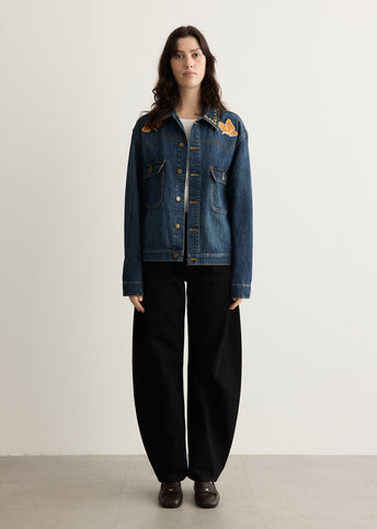 Papillon Emb. Jean Jacket - 12oz Denim