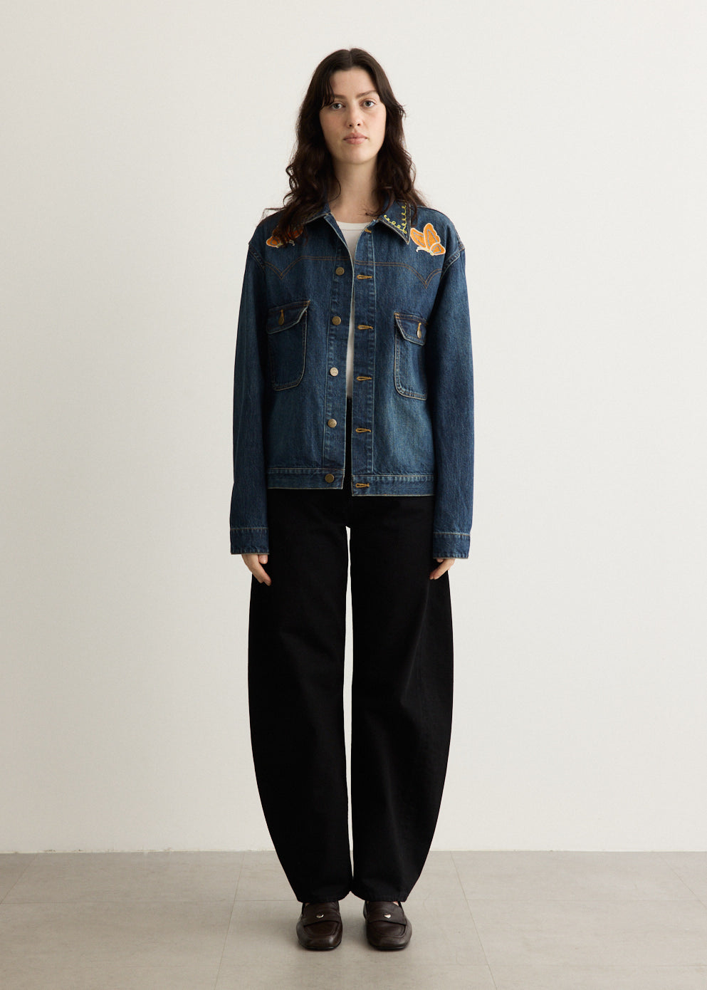 Papillon Emb. Jean Jacket - 12oz Denim