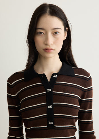 Mini Ribbed Merino Polo