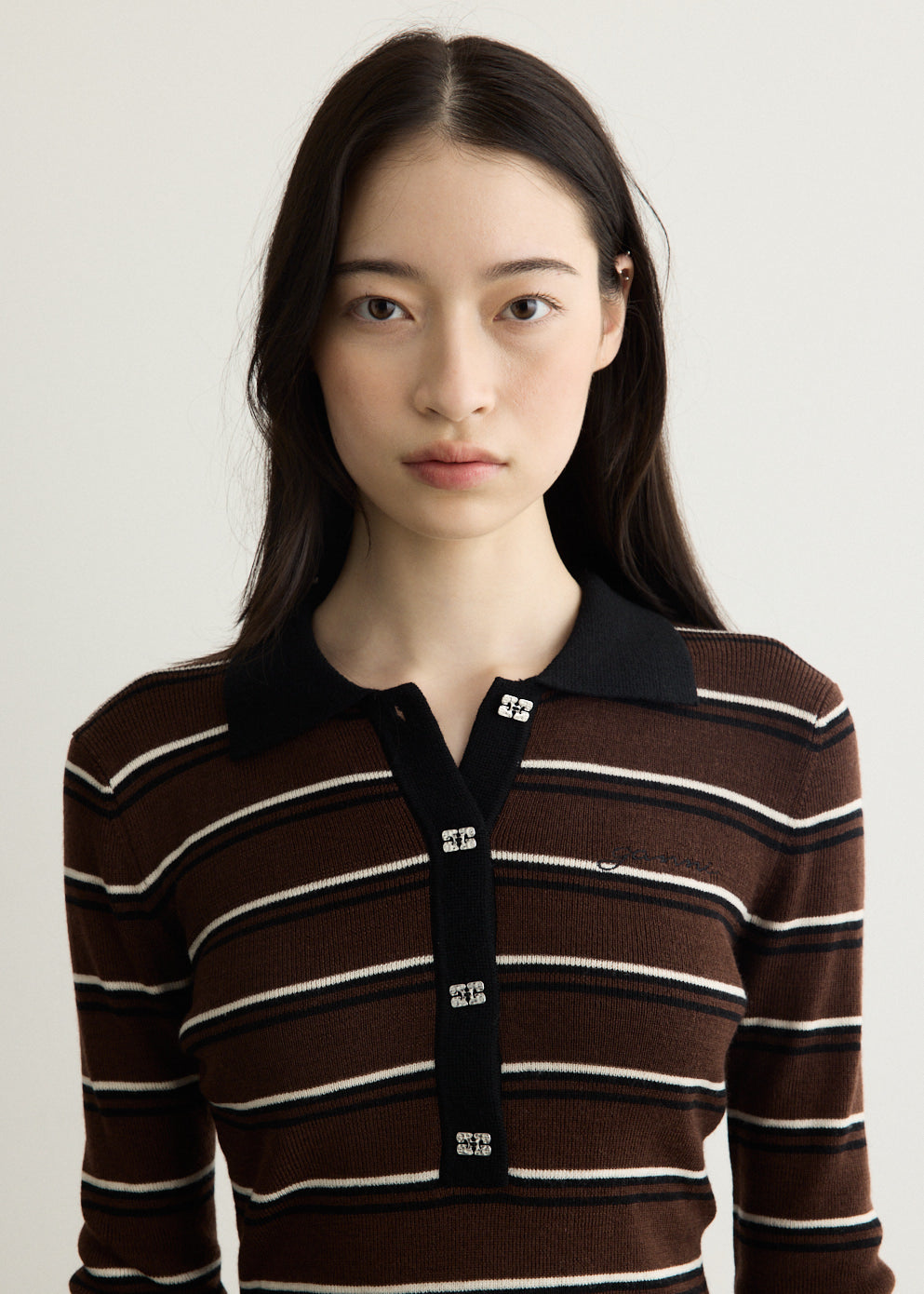 Mini Ribbed Merino Polo