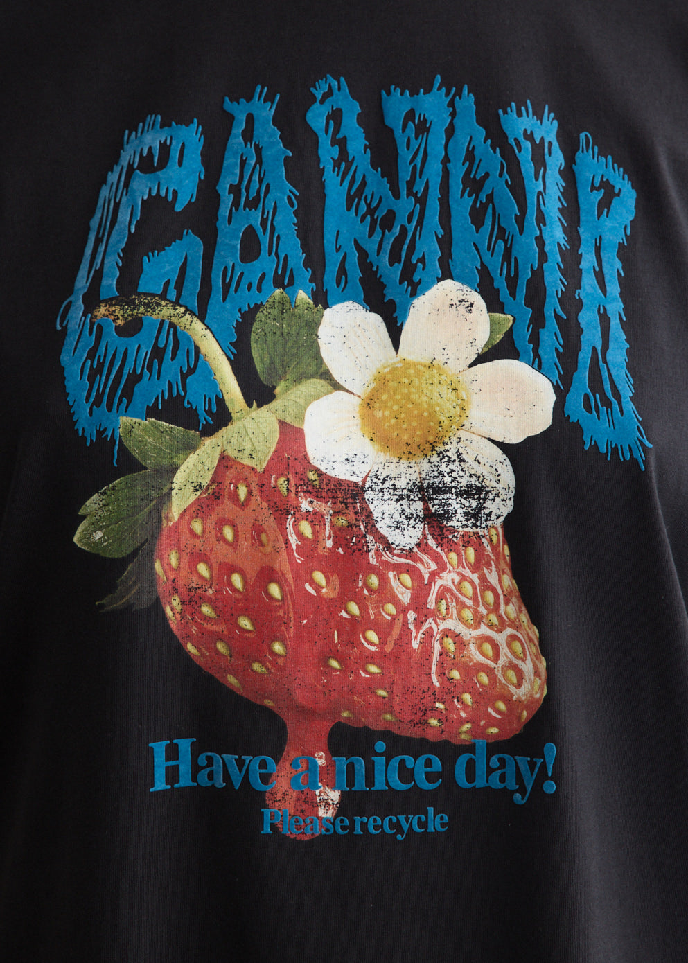 Basic Cotton Jersey Strawberry T-Shirt