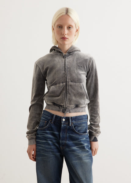 トップス Crooked Zipper Hooded Sweatshirt TCT Zip Hoodie — TCTeardrops