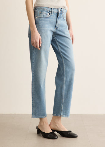 Harlow Low-Rise Ankle Straight Leg Jeans