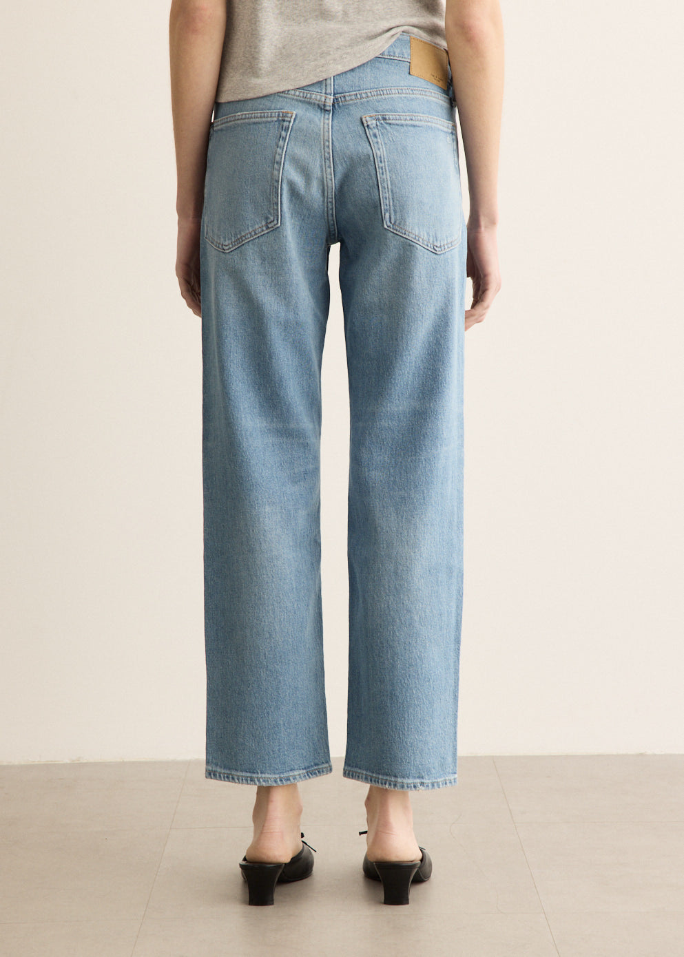 Harlow Low-Rise Ankle Straight Leg Jeans