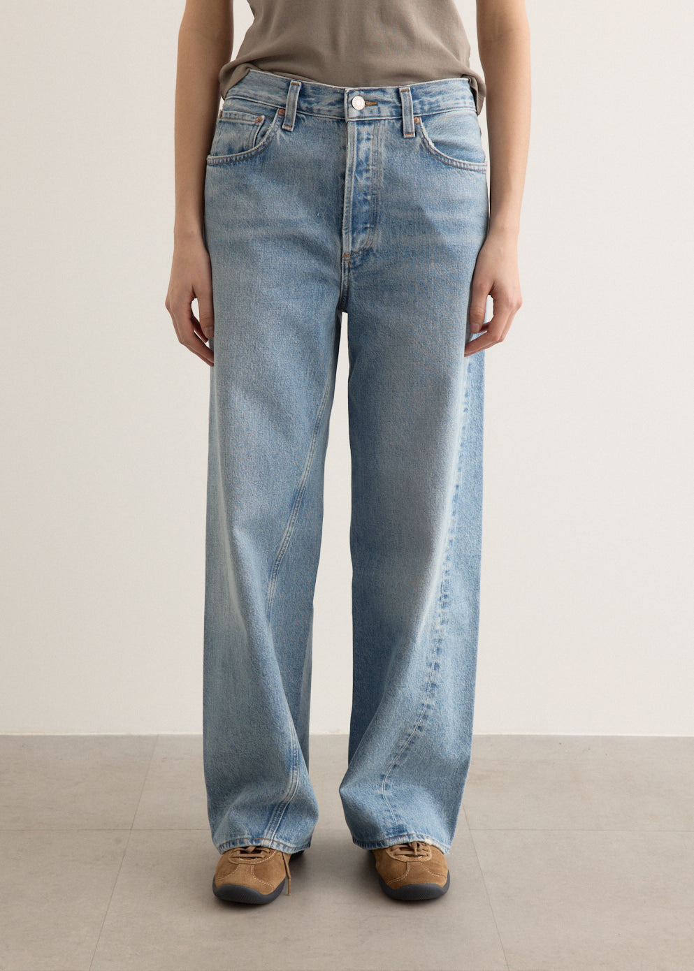 Twist Low Slung Baggy Jeans