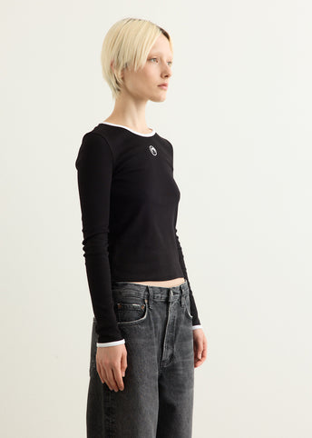 Moon Logo Jersey Long Sleeve T-Shirt