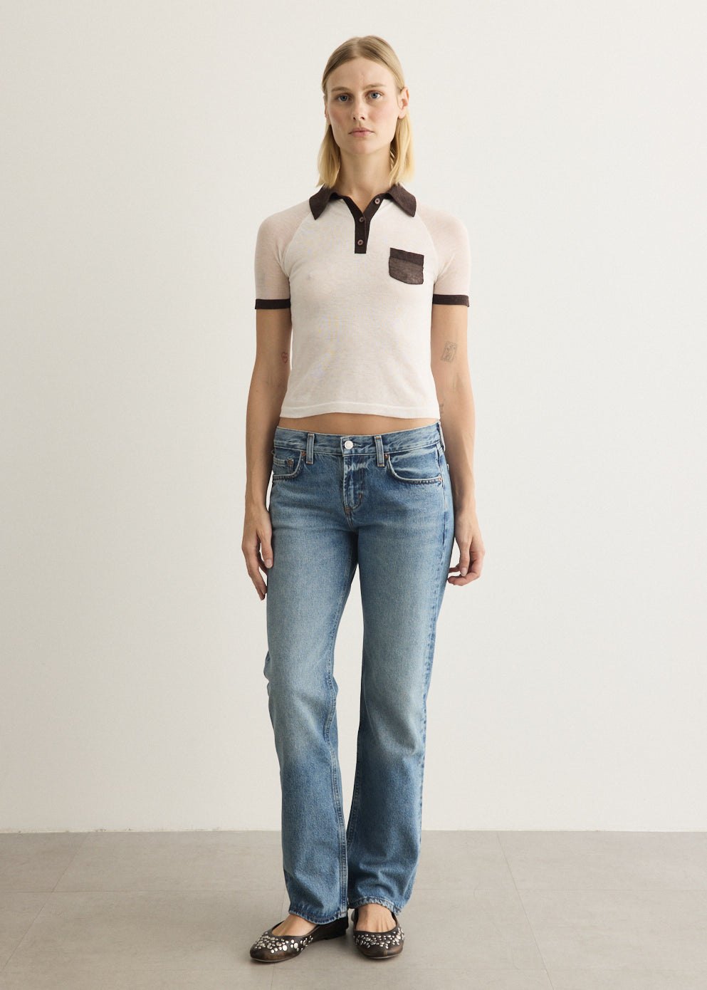 Low Rise Slim Jeans