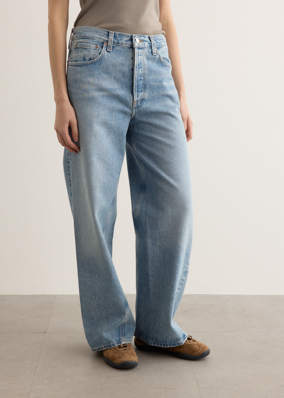Twist Low Slung Baggy Jeans