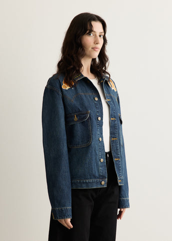 Papillon Emb. Jean Jacket - 12oz Denim
