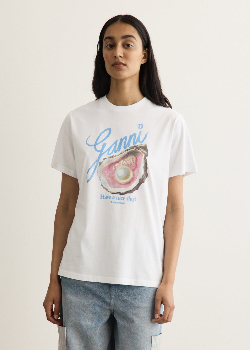 Basic Cotton Jersey Oyster T-shirt