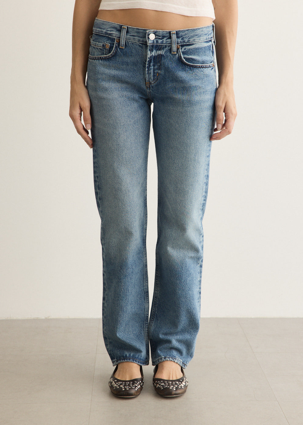 Low Rise Slim Jeans