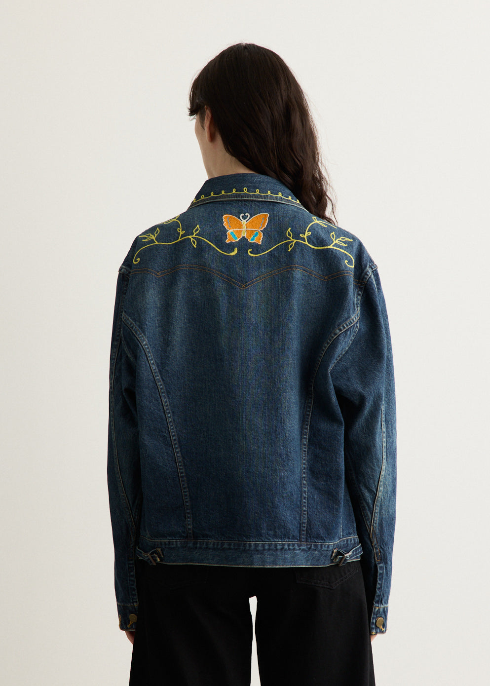 Papillon Emb. Jean Jacket - 12oz Denim