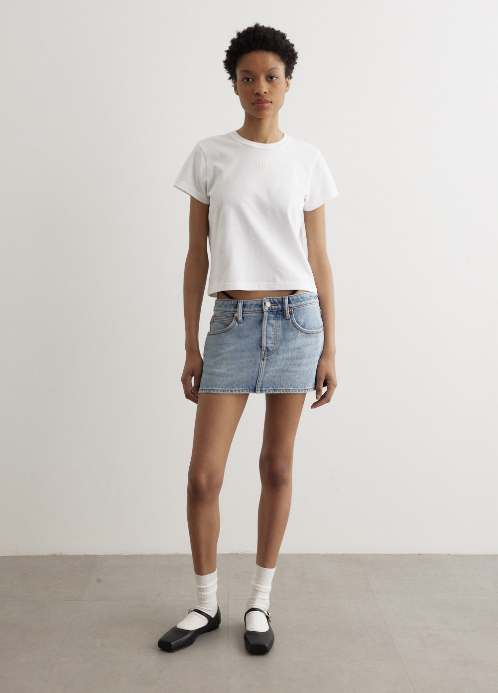 Diamante Charm Mini Skirt
