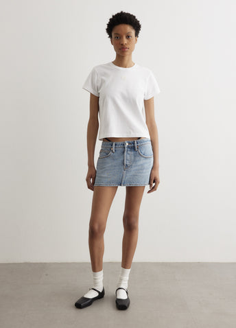 Diamante Charm Mini Skirt