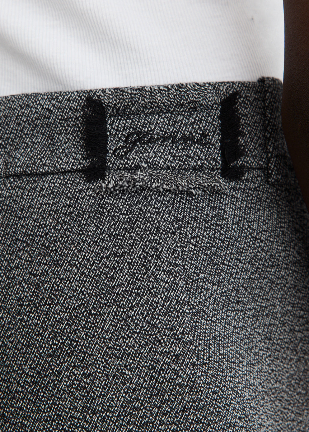 Mouline Suiting Mini Skirt