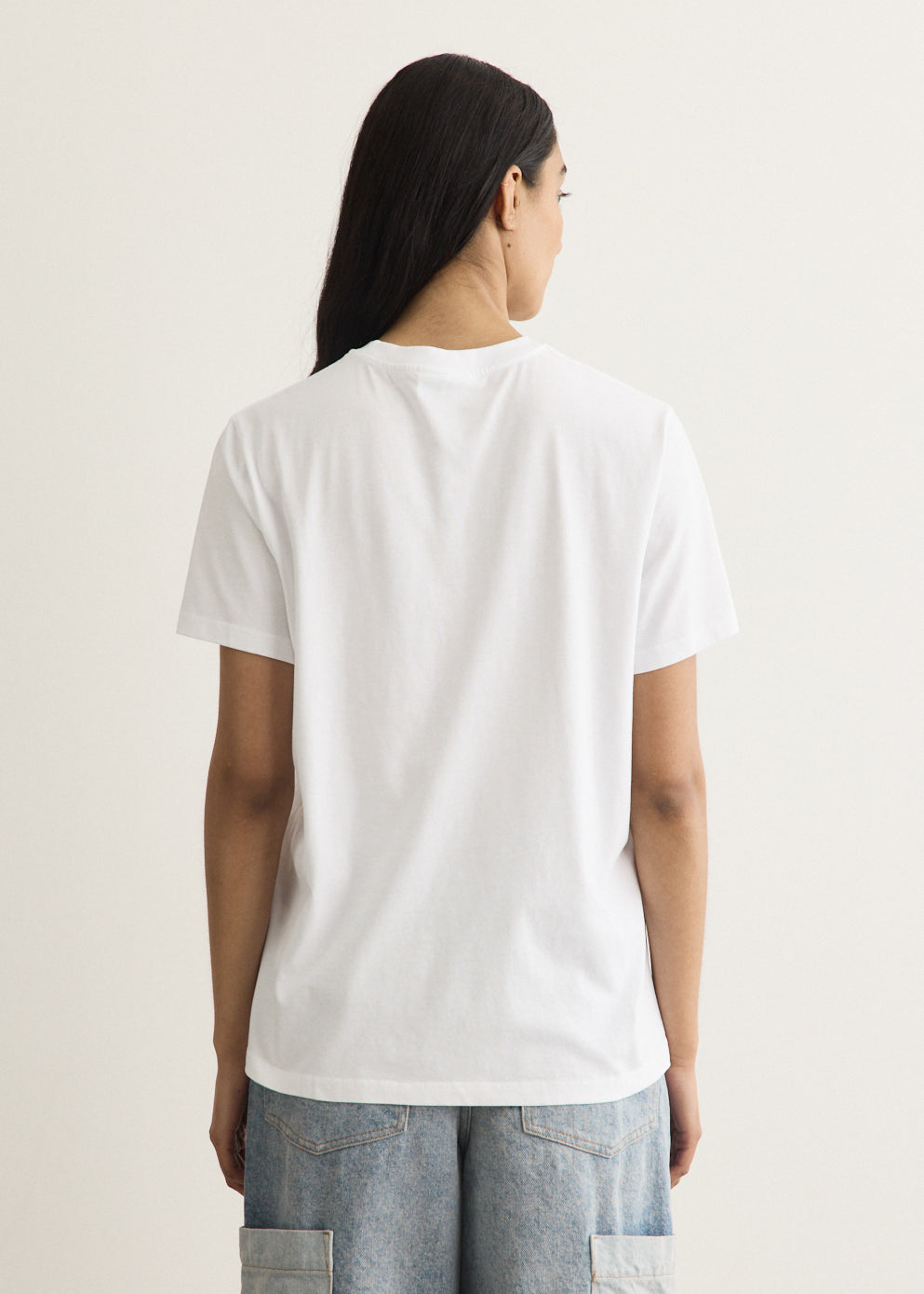 Basic Cotton Jersey Oyster T-shirt