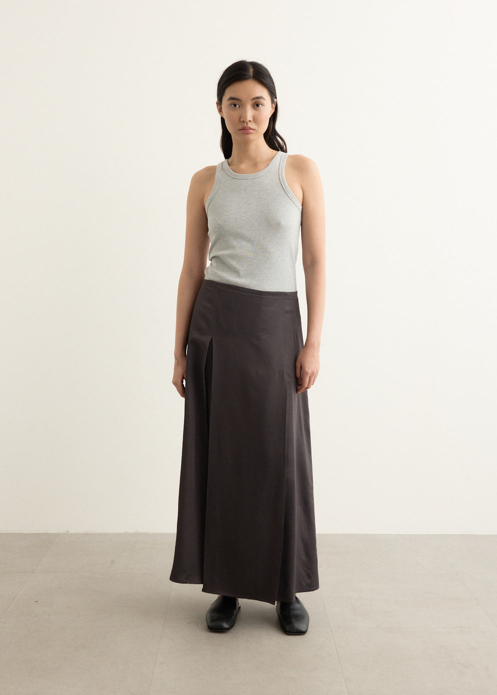 Pleat Front Skirt