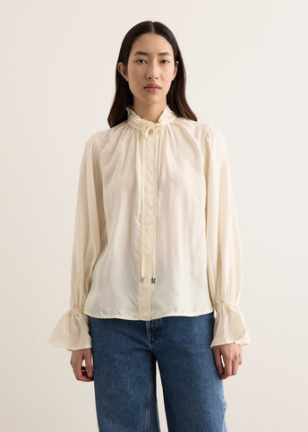 Fluid Cupro Tie String Shirt