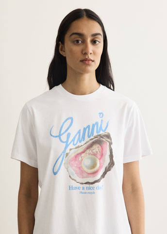 Basic Cotton Jersey Oyster T-shirt