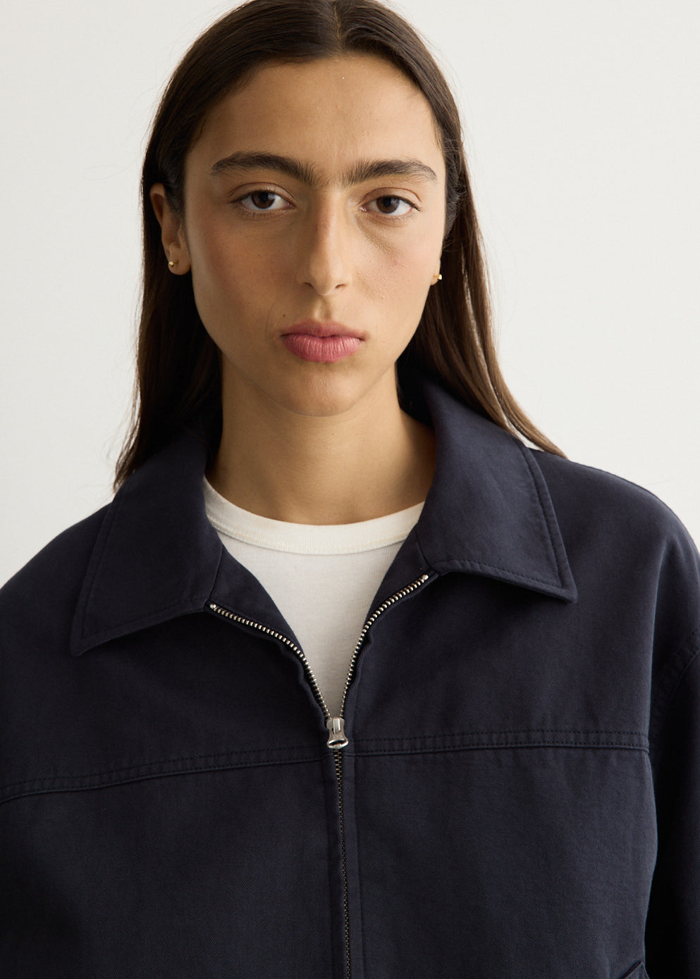 Unisex Collared Blouson Jacket
