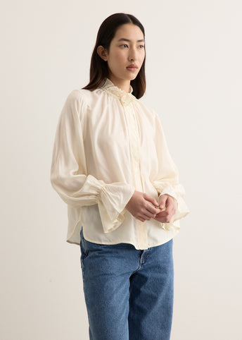 Fluid Cupro Tie String Shirt