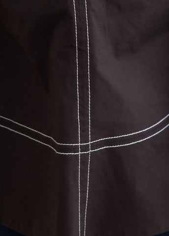 Stretch Cotton A-line Top