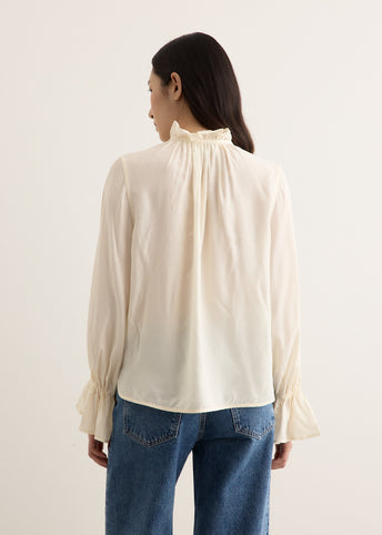 Fluid Cupro Tie String Shirt