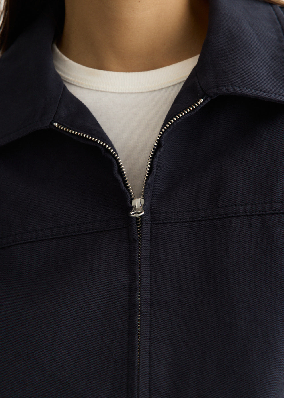 Unisex Collared Blouson Jacket