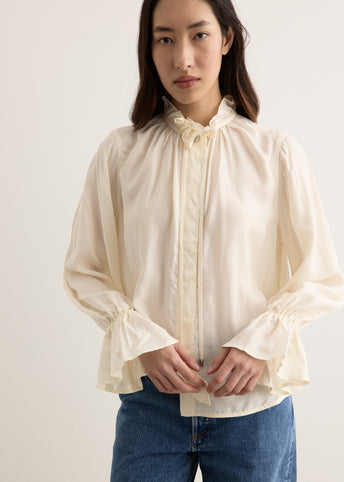 Fluid Cupro Tie String Shirt
