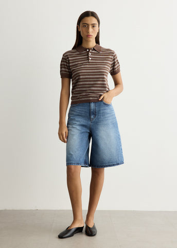 Relaxed Bermuda Denim Shorts