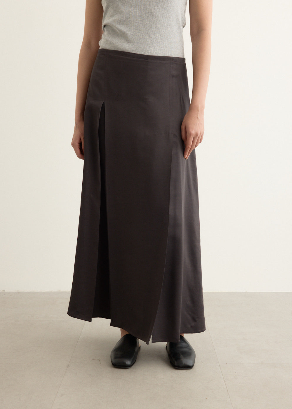 Pleat Front Skirt