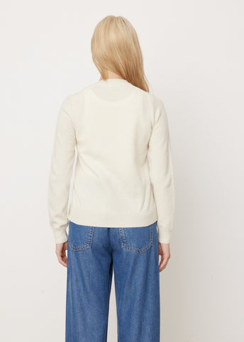 N065 White Heart Cardigan