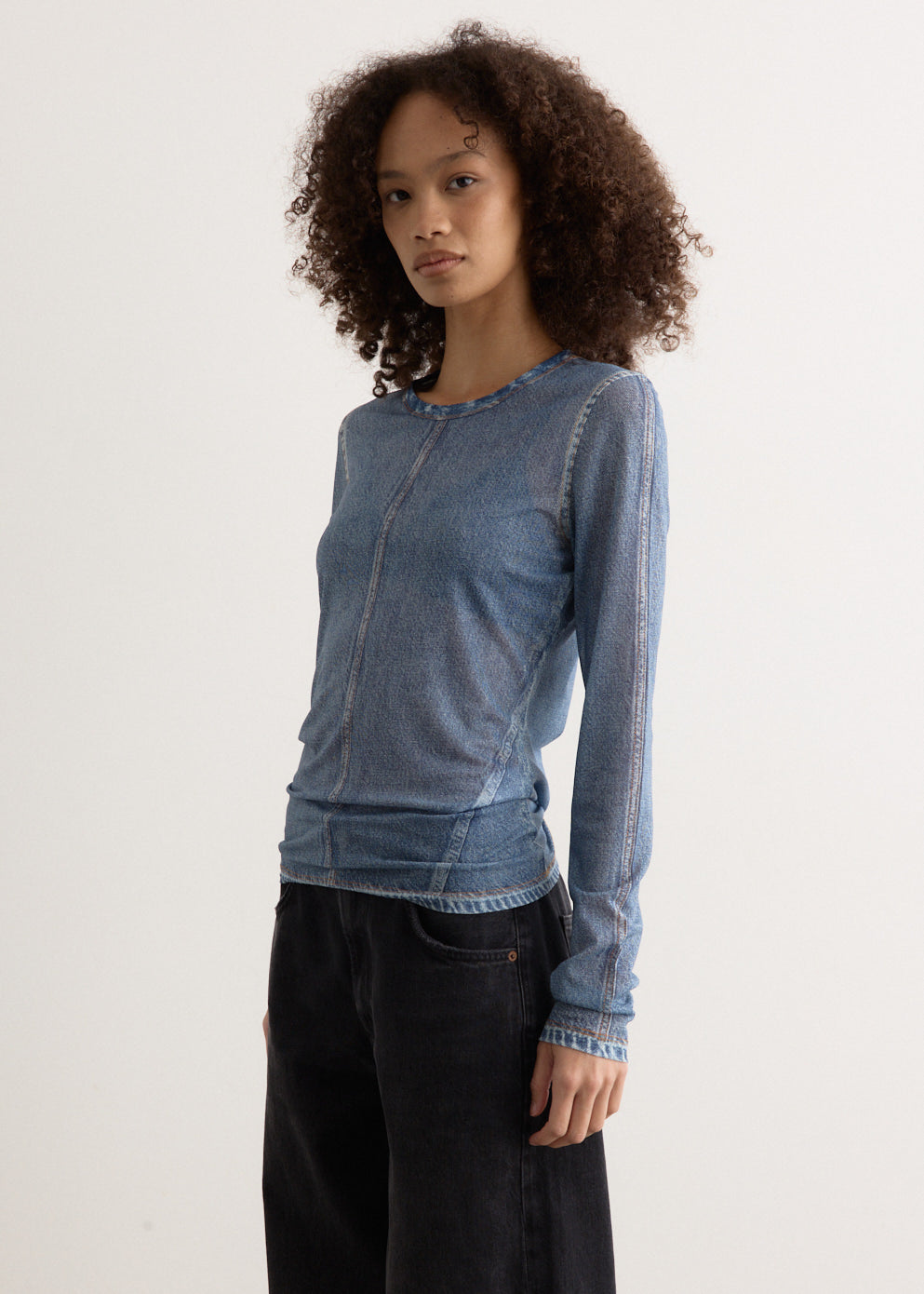 rbMiramar Mesh Long Sleeve Top