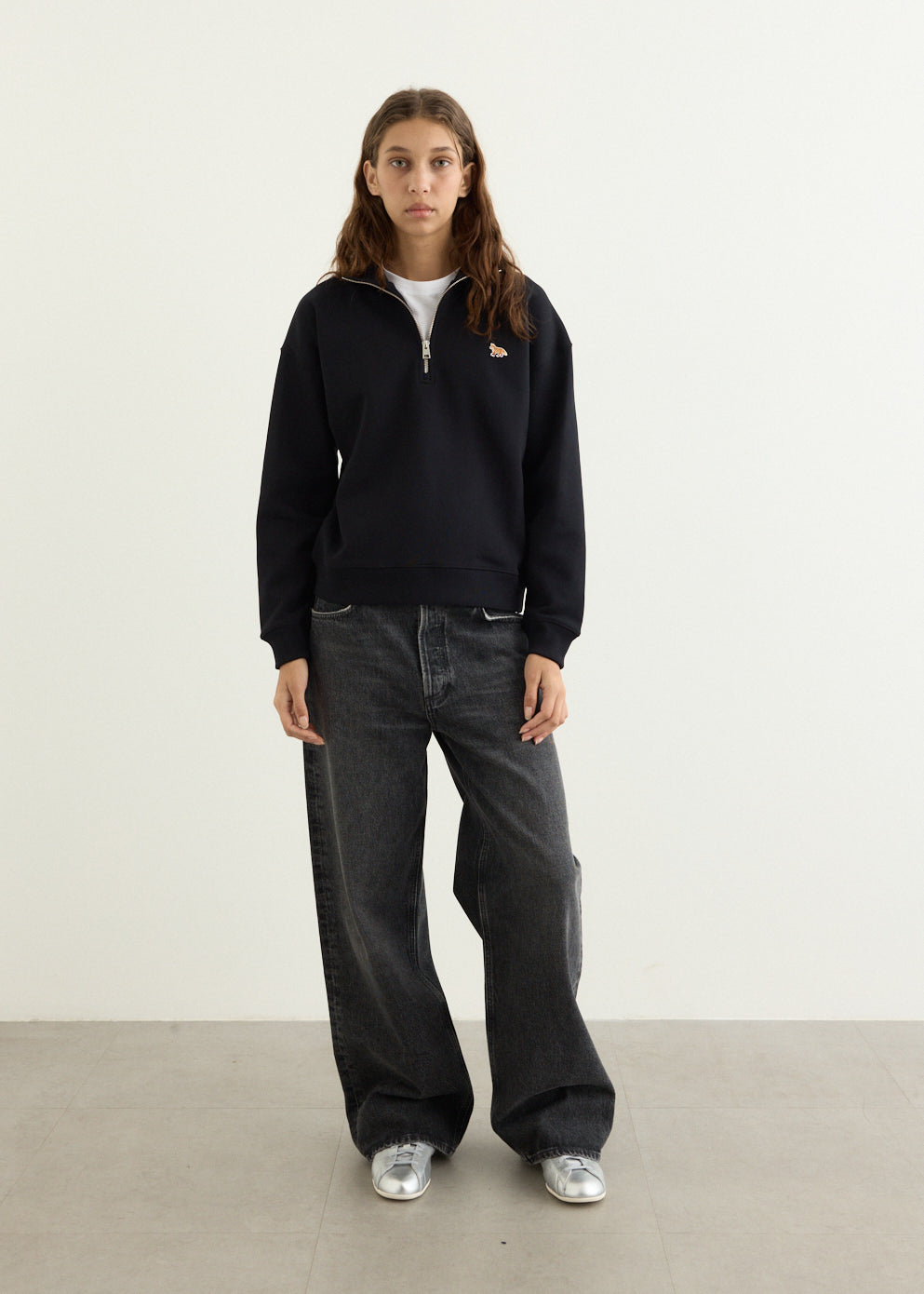 Baby Fox Half Zipped Sweatshirt