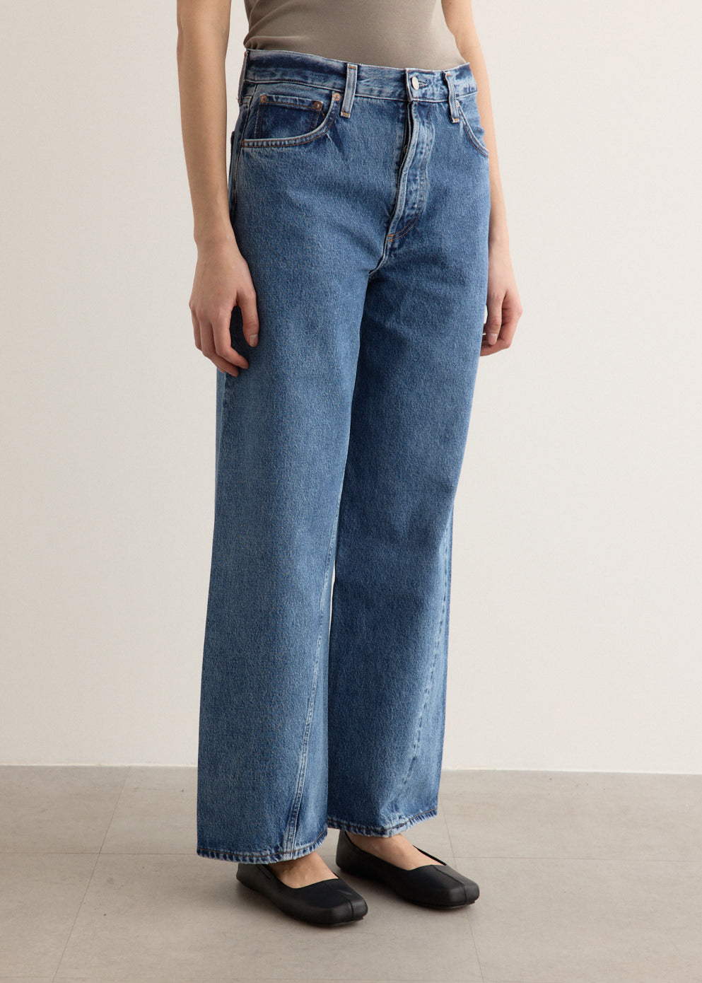 Twist Low Slung Baggy Jeans