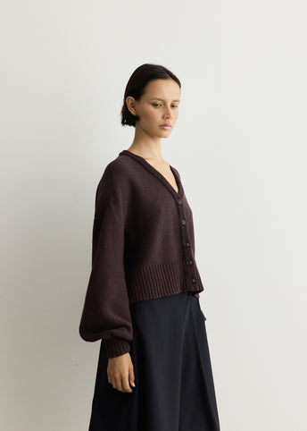 Puff Sleeve Cardigan