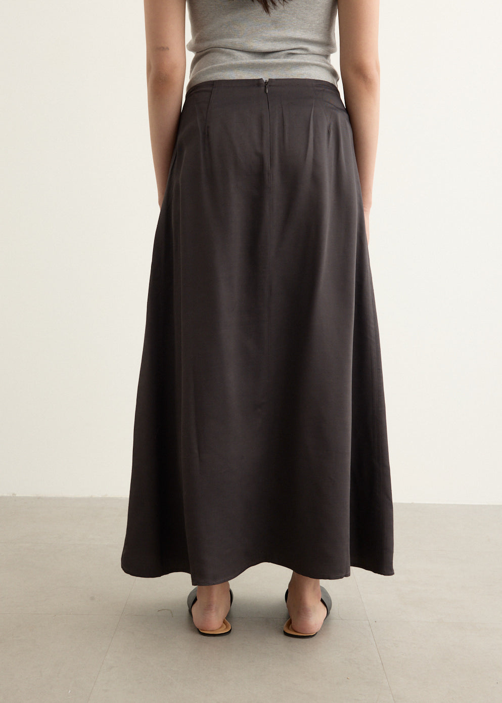 Pleat Front Skirt