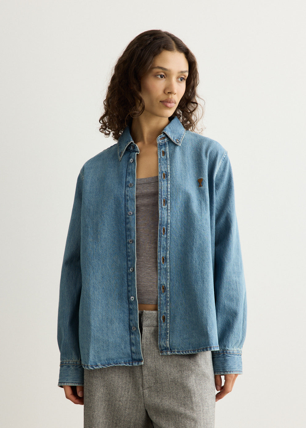 Contrasted Ami De Coeur Shirt