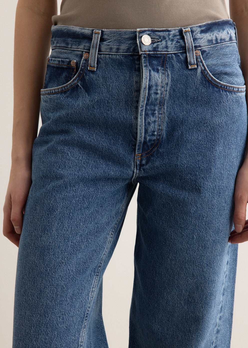 Twist Low Slung Baggy Jeans