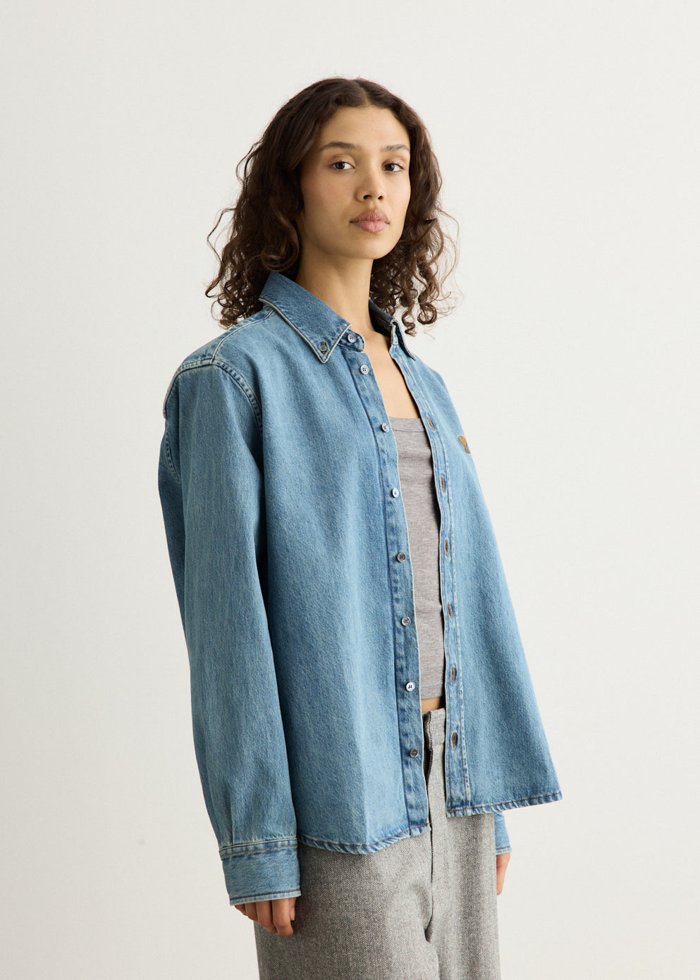 Contrasted Ami De Coeur Shirt