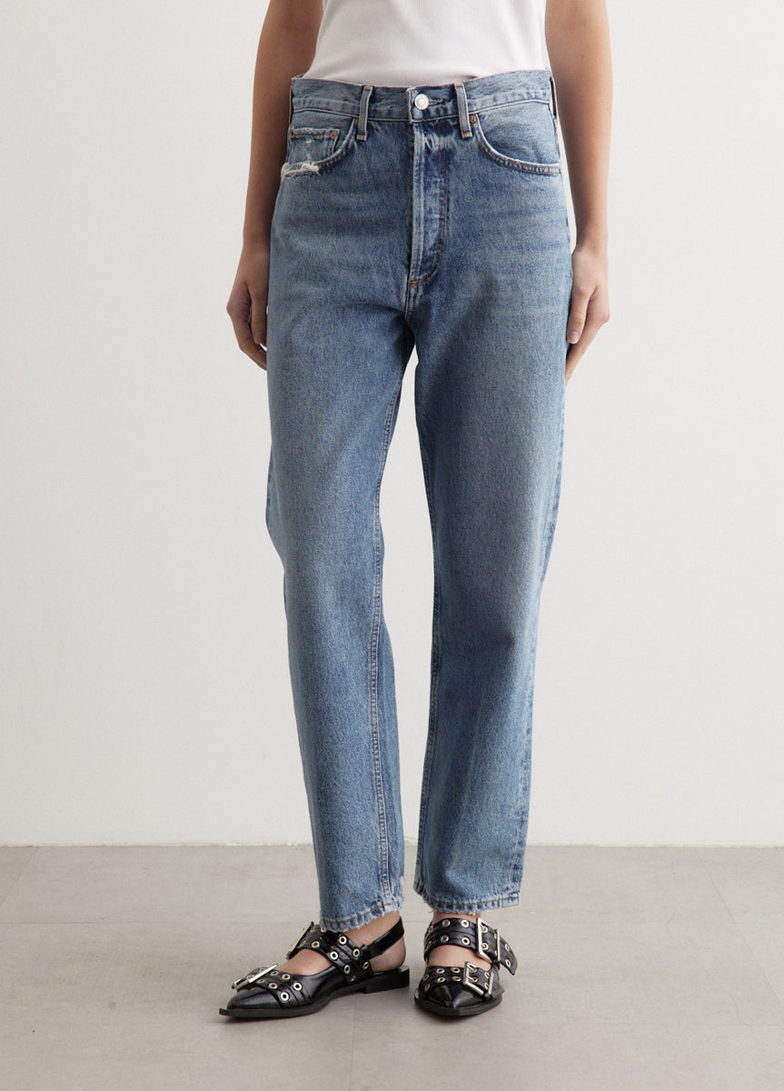 パンツ AGOLDE 90S Mid Rise Straight Denim Pants Dark Blue A069I1141 90s mid-rise straight jeans in blue - Agolde | Mytheresa