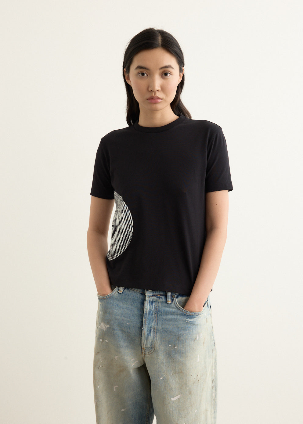 Stretch Cotton Jersey Baby T-Shirt