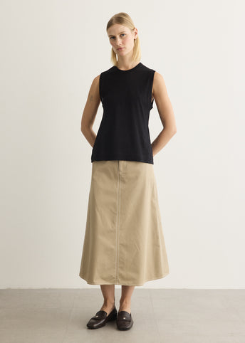Long Trapeze Skirt