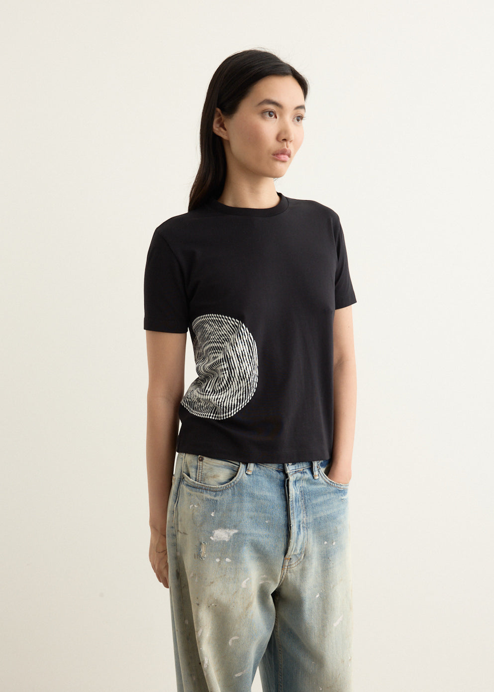 Stretch Cotton Jersey Baby T-Shirt