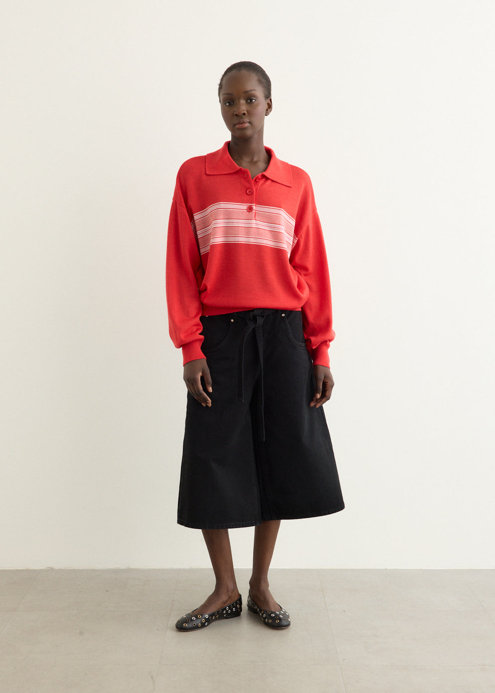 Incu Exclusive Multi Stripe Pique Knit Top