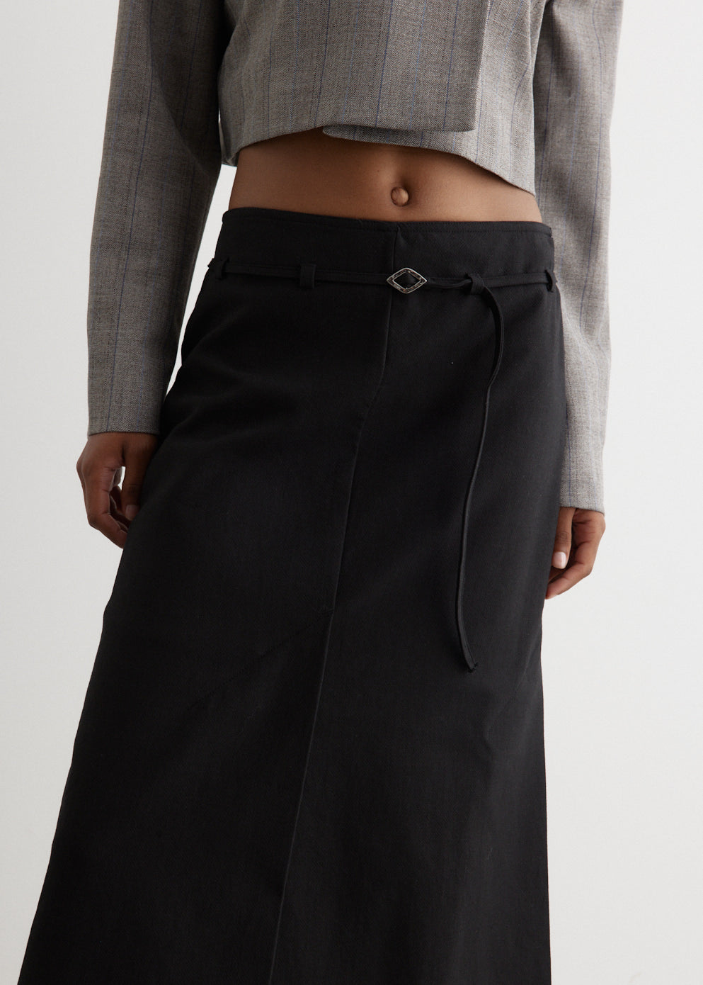 【関税＆送料込み】Ganni Skirt With Maxi Slit GANNI Cotton Suiting Maxi Slit Skirt | Shopbop