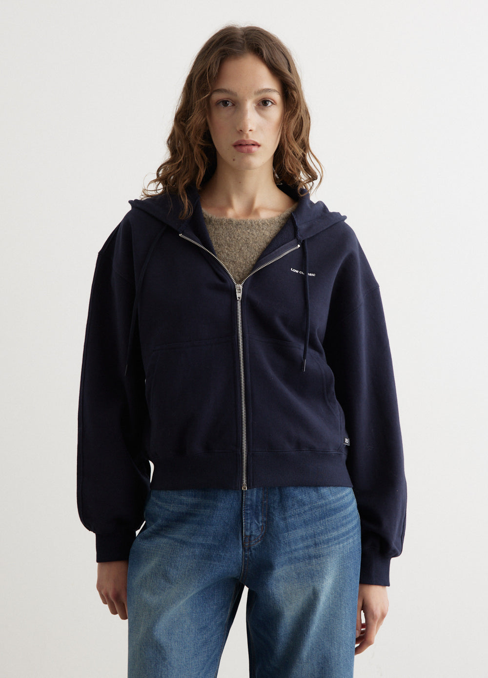 SCULPTOR Cottage Zip-Up Hoodie Navy ネイビー（ネイビー（紺