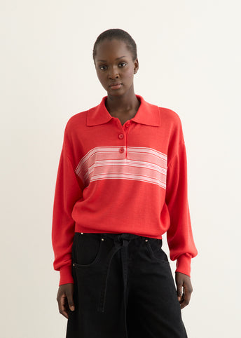 Incu Exclusive Multi Stripe Pique Knit Top