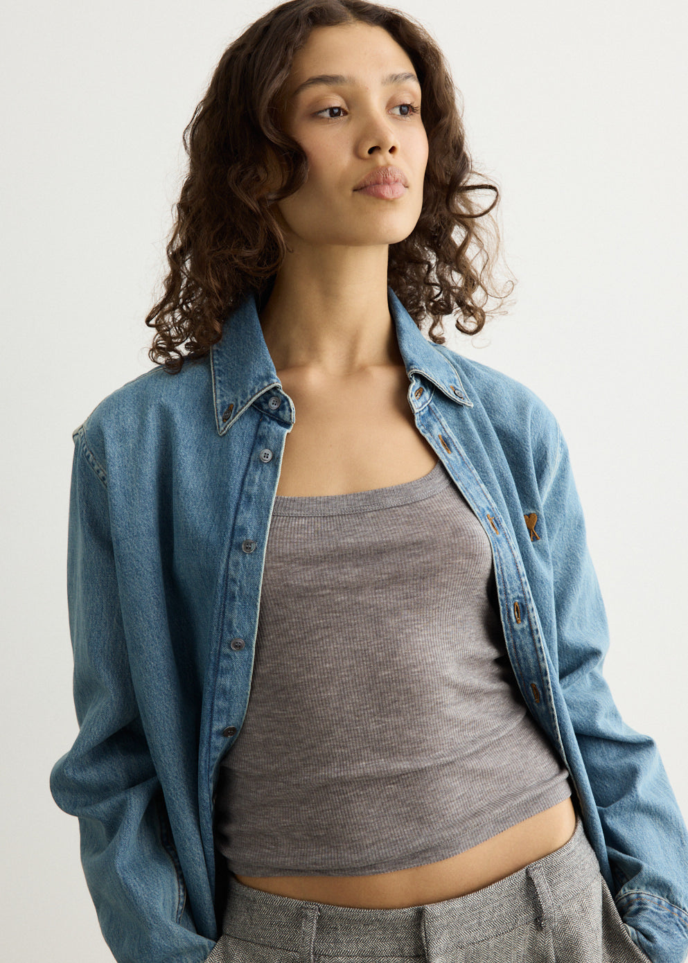 Contrasted Ami De Coeur Shirt